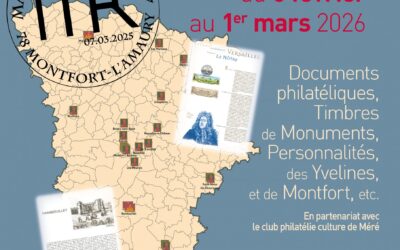 Exposition « Découvrez les Yvelines à travers les timbres ».