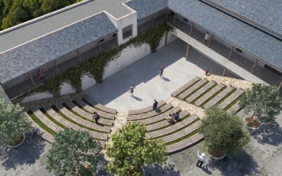 Un amphithéâtre végétalisé dans la cour du collège !